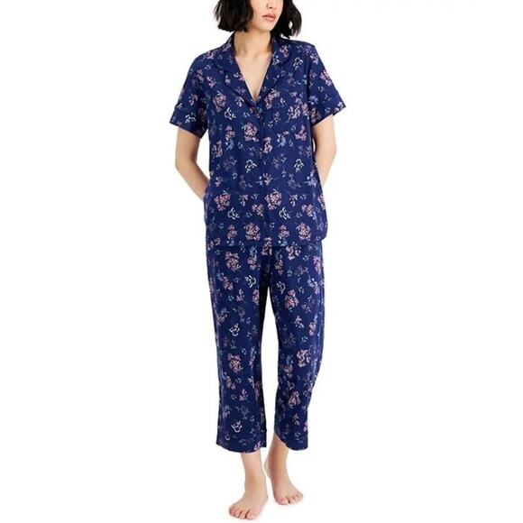 Charter Club Floral Pajama Set - Women's Size Medium - NWT - Picture 1 of 9